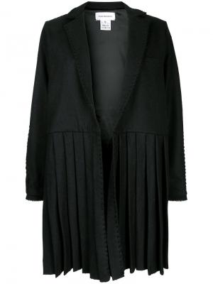 Пальто с плиссировкой Tatuna Nikolaishvili. Цвет: чёрный