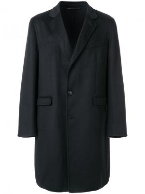 Однобортное пальто Liska. Цвет: чёрный