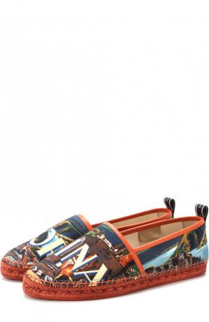 Текстильные эспадрильи Tremiti с принтом Dolce & Gabbana. Цвет: разноцветный