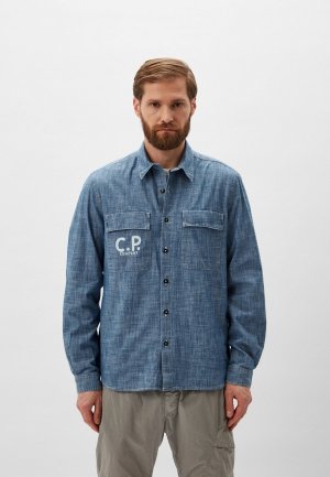 Рубашка джинсовая C.P. Company. Цвет: голубой