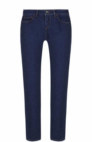 Укороченные джинсы прямого кроя Dolce & Gabbana. Цвет: темно-синий