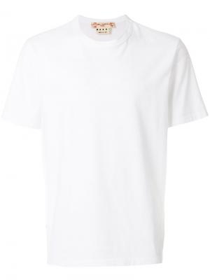 Классическая футболка Marni. Цвет: белый