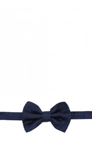 Шелковый галстук-бабочка Emporio Armani. Цвет: синий