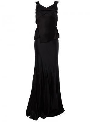 Вечернее платье с открытой спиной Maison Margiela. Цвет: чёрный