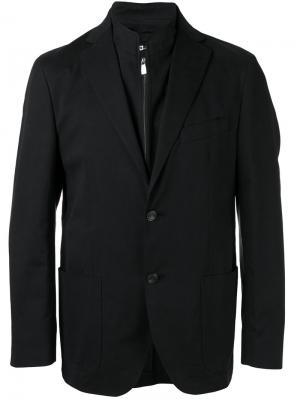 Пиджак с накладными карманами Corneliani. Цвет: синий