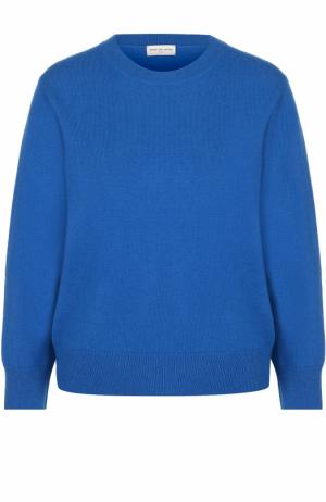 Шерстяной пуловер с круглым вырезом Dries Van Noten. Цвет: синий