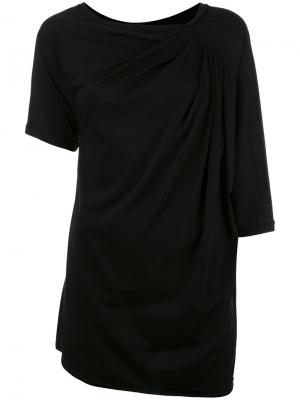 Асимметричная блузка на одно плечо Loewe. Цвет: чёрный
