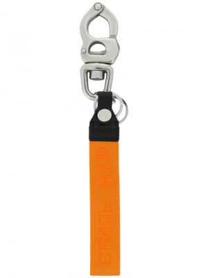 Брелок для ключей с логотипом Heron Preston. Цвет: жёлтый и оранжевый