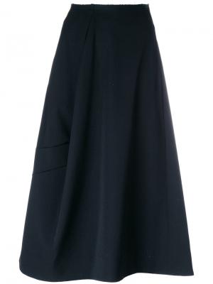 Асимметричная юбка миди Comme Des Garçons. Цвет: чёрный