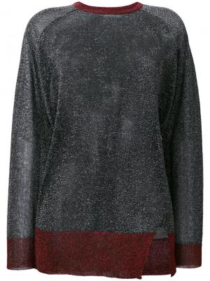 Прозрачный свитер с блестками Zoe Karssen. Цвет: чёрный