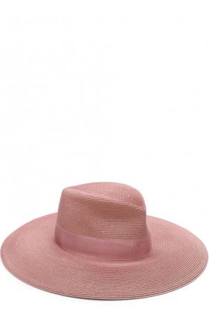 Шляпа с лентой Eric Javits. Цвет: светло-розовый