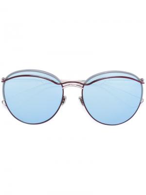Солнцезащитные очки Dioround Dior Eyewear. Цвет: металлический