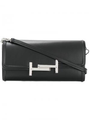 Double T wallet-on-chain Tods Tod's. Цвет: чёрный