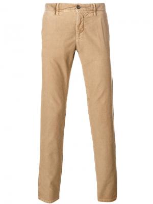 Джинсовые брюки-чинос Incotex. Цвет: коричневый