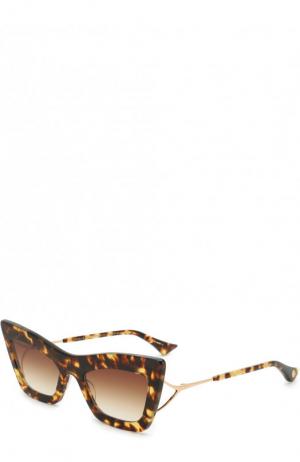Солнцезащитные очки Dita. Цвет: коричневый