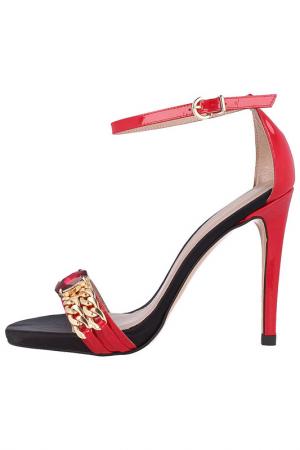 High heels sandals EL DANTES. Цвет: red