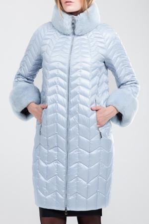 Зимняя куртка MALINARDI. Цвет: голубой