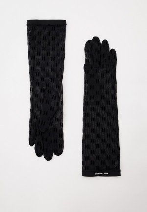 Перчатки Karl Lagerfeld. Цвет: черный