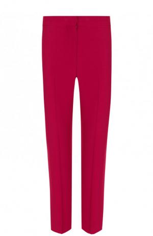 Однотонные укороченные брюки со стрелками Alexander McQueen. Цвет: лиловый