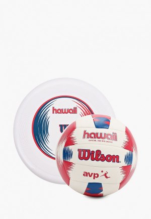 Мяч волейбольный и фрисби Wilson. Цвет: белый