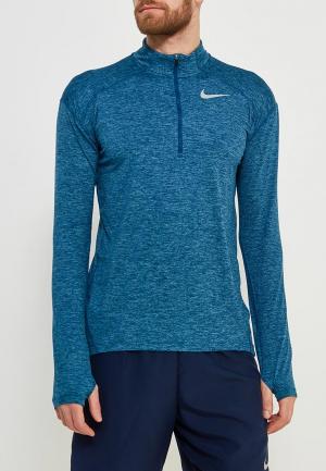 Лонгслив спортивный Nike. Цвет: синий