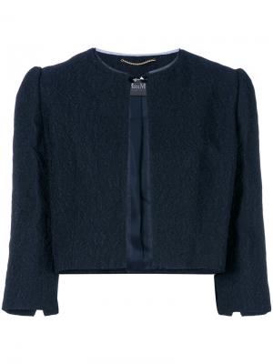 Укороченный пиджак Fucino Max Mara. Цвет: синий