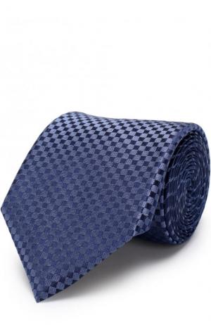 Шелковый галстук с узором Lanvin. Цвет: синий