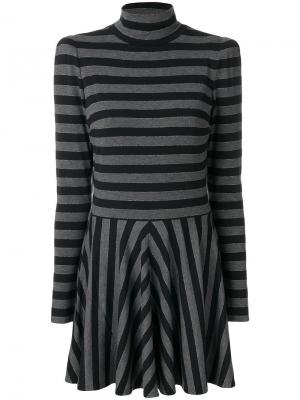 Платье в полоску Marc Jacobs. Цвет: серый