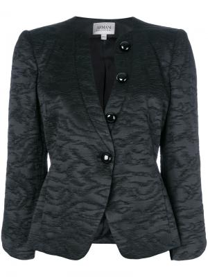 Приталенный пиджак Armani Collezioni. Цвет: чёрный