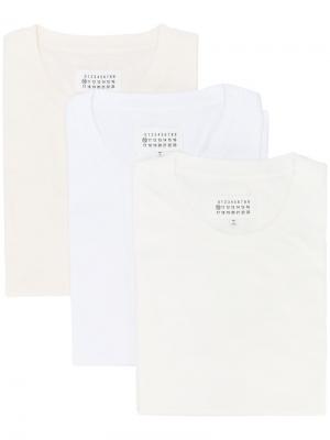 Комплект из трех футболок Stereotype Maison Margiela. Цвет: белый