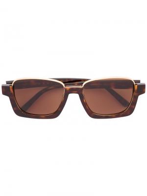 Солнцезащитные очки Marni Crop Eyewear. Цвет: коричневый