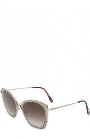 Солнцезащитные очки Tom Ford. Цвет: серый