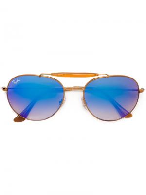 Солнцезащитные очки-авиаторы Ray-Ban. Цвет: розовый и фиолетовый