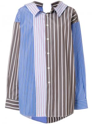 Oversized striped shirt Marni. Цвет: синий