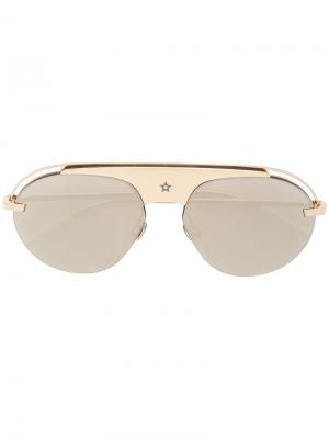 Солнцезащитные очки авиаторы Dior Eyewear. Цвет: металлический