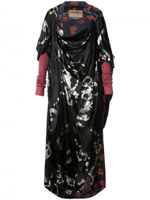 Длинное платье Reform Andreas Kronthaler For Vivienne Westwood. Цвет: чёрный