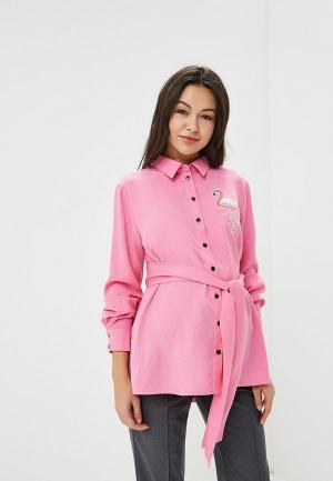 Блуза MammySize. Цвет: розовый