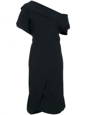 Приталенное платье на одно плечо Vivienne Westwood. Цвет: чёрный