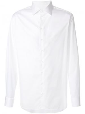 Классическая рубашка Giorgio Armani. Цвет: белый