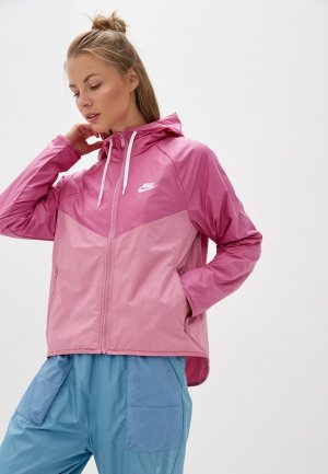 Ветровка Nike. Цвет: розовый