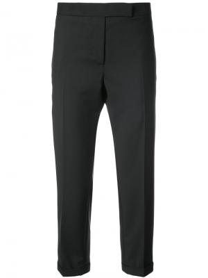 Укороченные брюки Thom Browne. Цвет: чёрный