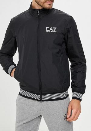 Куртка утепленная EA7. Цвет: черный