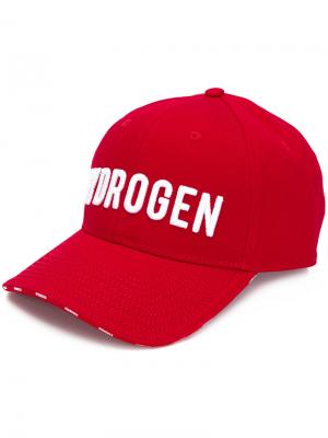 Кепка с вышитым логотипом Hydrogen. Цвет: красный