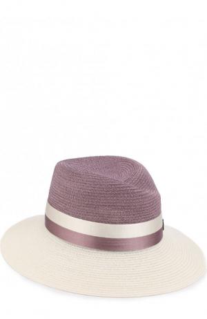 Шляпа Virginie с лентой Maison Michel. Цвет: сиреневый