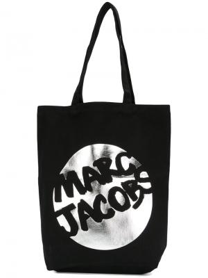 Парусиновая сумка с логотипом Marc Jacobs. Цвет: чёрный