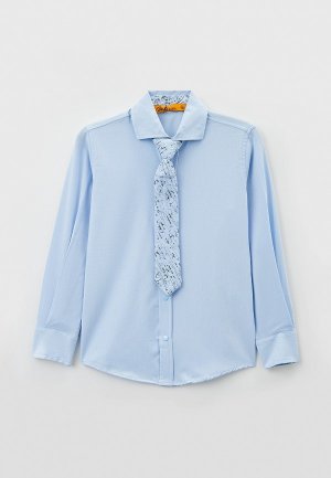 Рубашка и галстук Dali. Цвет: голубой
