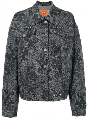 Джинсовая куртка с кристаллами Marc Jacobs. Цвет: серый