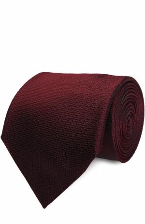 Шелковый галстук Ermenegildo Zegna. Цвет: бордовый