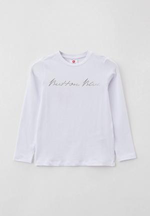 Лонгслив Button Blue. Цвет: белый