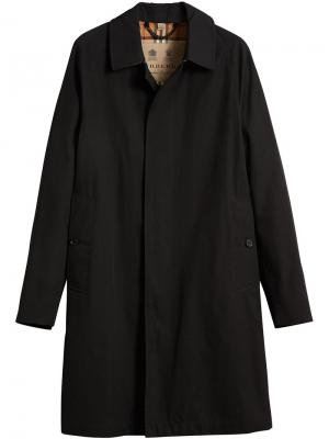 Длинное пальто Camden Burberry. Цвет: чёрный